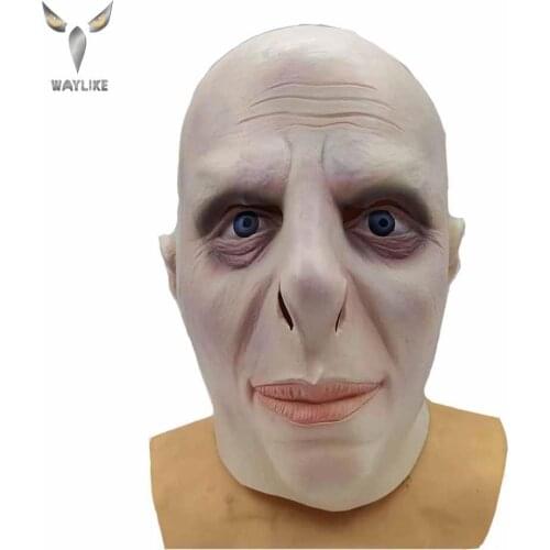 WAYLIKE Halloween Big Boss Voldemort Headgear High Quality Latex Horror Scary Scary Mask