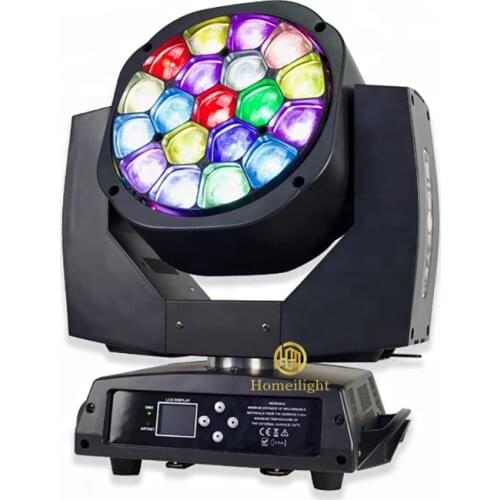 Bee eye K10 led moving head light for DJ 19*15w zoom wash moving head lights