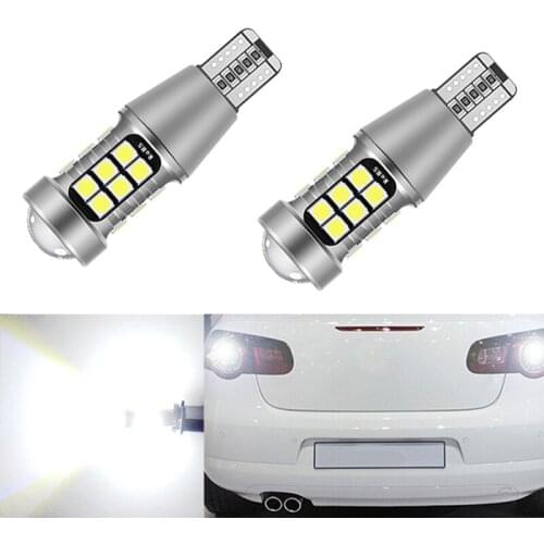 2x T15 W16W LED CANBUS 3030 Chip High Power Backup Reverse Light For BMW 5 Series E60 E61 F10 F11 F07 E39 E90 Mini Cooper