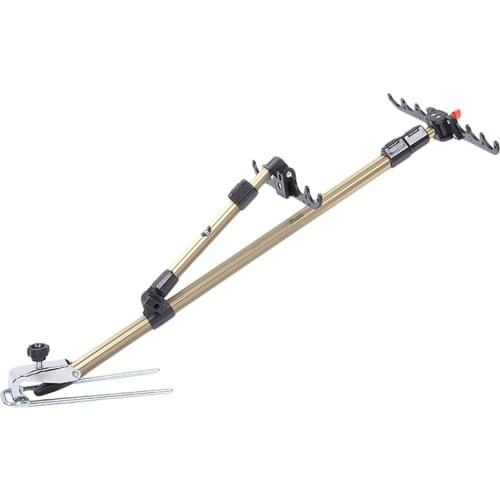 Leo 1.5M Telescopic Fishing Rod Bracket Holder Back Stand Foldable for Fishing Rod Pole Holder Stand Fishing Accessory