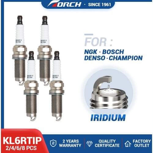Pack 2-8) China Original TORCH Spark Plugs Replace for KL6RTC/FR7SI332/LZFR6AI/IKH20/REC10WYPB4