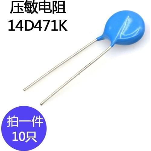 10pcs/lot 14D471K Varistor Precision ±10% Diameter of electronic component varistor 14mm 470V