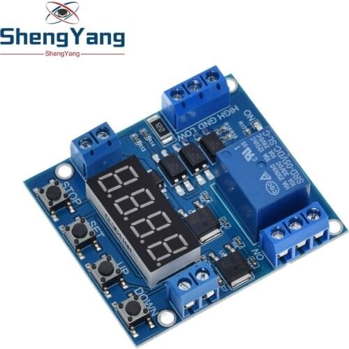 XY-J05 Delay Module Timer delay trigger OFF Voltage upper lower limit detection Cyclic timing counting Battery Charge control