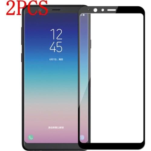 2PCS Full Cover Tempered Glass For Samsung Galaxy A8 star Screen Protector protective film For Samsung A9 Star G8850 glass
