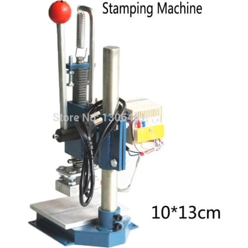 1 Set Manual hot foil stamping machine foil stamper printer leather embossing machine (10X13cm) 220V/110V