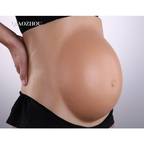 1300g small 2~4 month fake stomach silicone realistic pregnant belly tummy