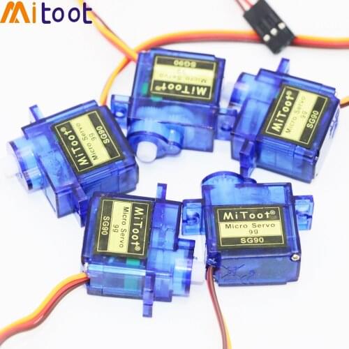 20pcs/lot Mitoot SG90 Mini Gear Micro Servo For RC Car Boat Helicopter Airplane Trex 450 Wholesale
