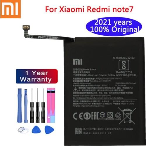 2020 original Battery 4000mAh BN4A Phone Batteries For Xiaomi Redmi Note7 Note 7 Pro M1901F7C Genuine Phone Battery + Free Tools