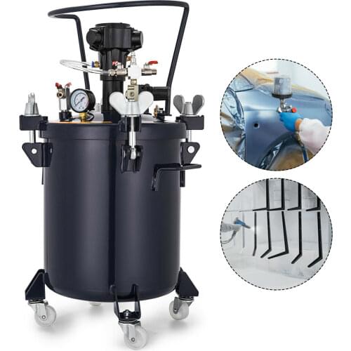 8 Gallon 30L High Paint Pressure Pot Tank Spray Gun Automatic Mixer Agitator