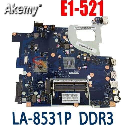 Akemy LA-8531P For ACER Aspire E1-521 EM1200 Q5WT6 LA-8531P Laptop motherboard Mainboard NB.Y1G11.002 NBY1G11002 DDR3