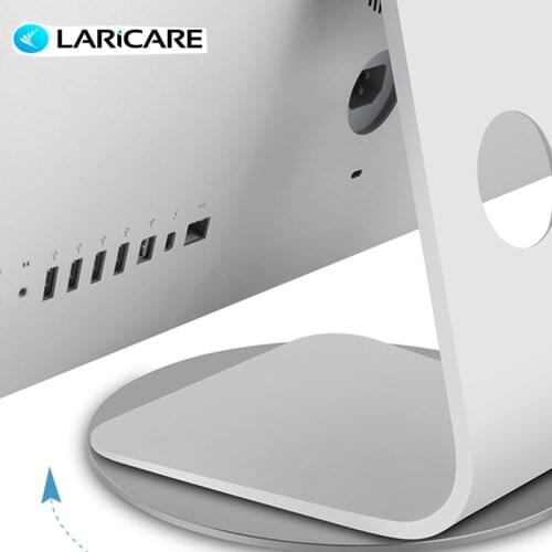 LARICARE Lazy Aluminum 360 Rotation Swivel Laptop Holder Support for Monitor/Notebook/Big Screen TV Monitor Turntable Stand