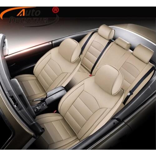 AutoDecorun 15PCS/Set Perforated Cowhide Covers Seats for Peugeot 407 Seat Cover Cars Styling Protectors Accessories 2004-2008