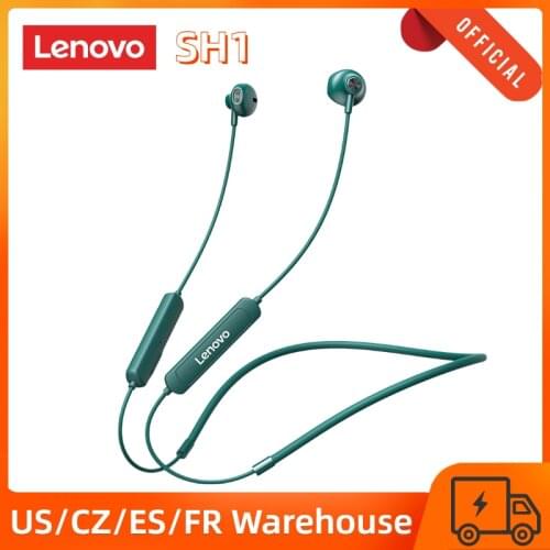 Lenovo SH1 Bluetooth 5.0 Wireless Headphones Sport Headset Noise Reduction Waterproof In-ear Headphone for iOS Android Earphone