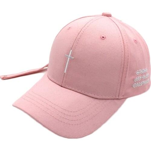 Embroidery Cross Baseball Cap Mens And Womens Fashion Cotton Dad Hat Unisex Pure Color Summer Hip Hop Outdoor Visor Cap TG0030