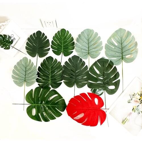 1pcs large artificial turtle leaf artificial green plant flower arrangement home decoration simulation plant simulation flower