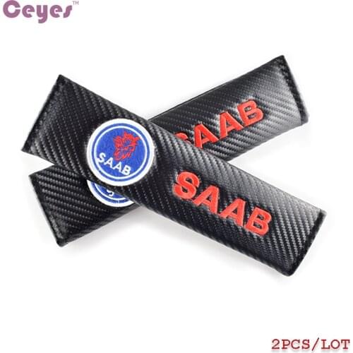 Ceyes Car Styling Auto Shoulder Pads Emblem Case For Saab 9-3 9-5 900 9000 Saab 93 95 Car Badge Accessories Car-Styling 2pcs/lot