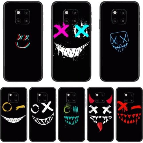 Black theme Phone Case For Huawei mate 30 10 20 40 Lite Smart Z Pro Etui 3D Coque Painting Hoesjes case