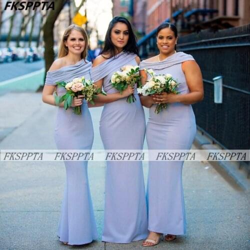 Long Mermaid 2021 Bridesmaid Dresses Wholesale Off The Shoulder Elegant Maid Of Honor Gowns For Wedding Party Custom Made