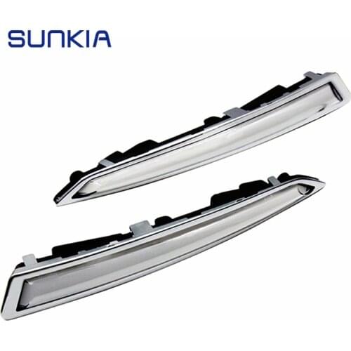 SUNKIA 2Pcs/Set 100% Waterproof LED DRL Daytime Running Lights For Ford Kuga Escape With Turning Signal Lamps