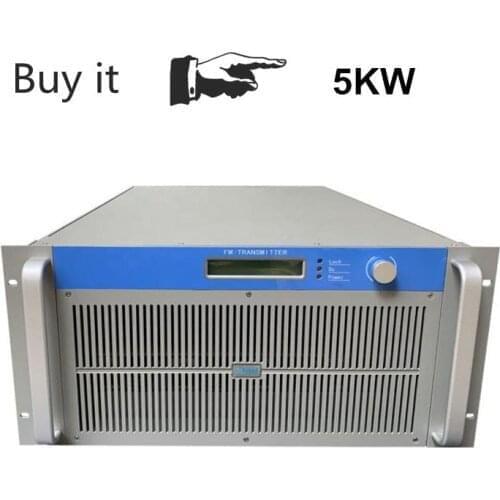 Warranty 6 Year 5000w Wireless Fm Transmisor radio broadcast transmitter professional for FM radio station