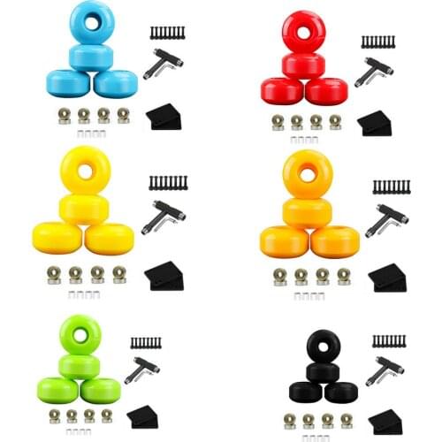 52mm Skateboard Wheel Four Wheel Skateboard Wheel PU Wheel Road Brush Street Double Warping Action Wheel