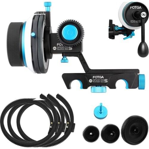 FOTGA DP500IIS QR A/B Hard Stop Follow Focus+3 Gear +3 Belt +1 Crank Handle DSLR Kits