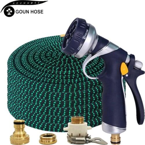 New Garden Watering Hose, Light Weight, Wear-Resistant, Expandable Garden Hose High Pressure Flushing Hose Water Gun Tuinslang