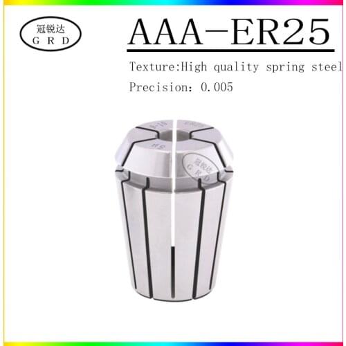Precision 0.005 er25 chuck collet 1mm-16mm 3.175mm 4mm 6mm 8mm 10mm 12mm CNC machining center spring chuck collet tool holder