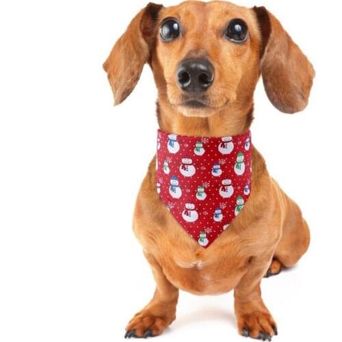 Christmas Dog Cat Bandanas Scarf Adjustable Kids/Baby Dogs Cats Bibs Triangular Ties Pet Grooming Accessories