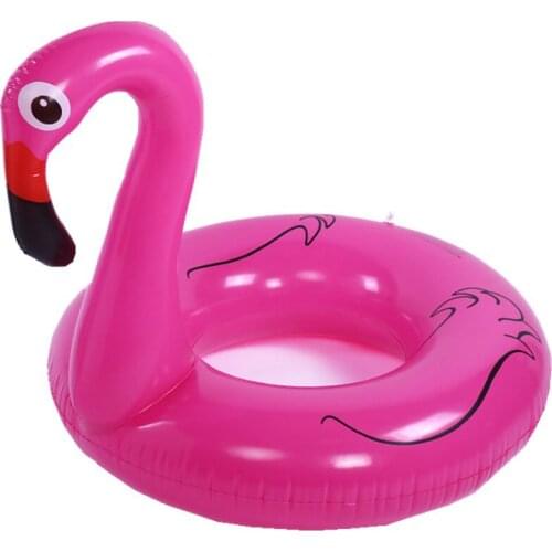 Thickened inflatable swimming ring flamingo adult water swimming ring water mount swimming ring