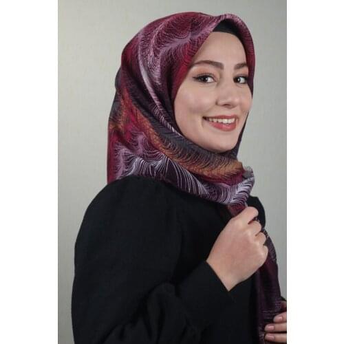 VERTU SHİNE PATTERNED SILVERY LINEN SCARF-DESEN-04-RENK-02