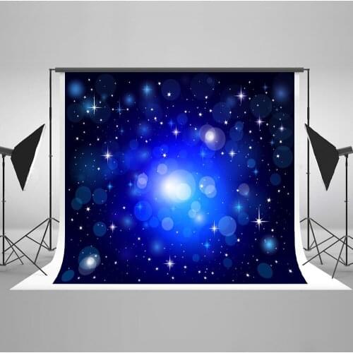 VinylBDS Starry Sky Photography Backdrops Children Bokeh Dream Backgrounds For Photo Studio Bright Points Photo Studio Backdrop
