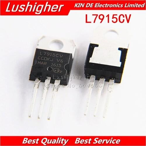 10PCS L7915CV TO-220 L7915 7915 MC7915 TO220 New Original