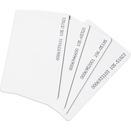 10PCS TK4100 RFID Card 125Khz ID Cards Door Control Entry Access Low-Frequency Card NFC Tag Access Control Card