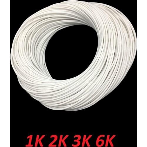 1K 2K 3K 6K Carbon Fiber Heating Cable Infared Silicone Rubber Underfloor Heating Wires Floor Warming