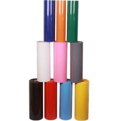 30cmx5m Multi-Color PVC Heat Transfer Vinyl Film Heat Press Machine T-shirt Iron On HTV Printing Sheet DIY Clothing Film
