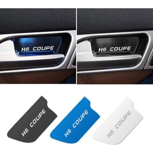 Car Interior Door Handle Ornament for Haval Great Wall H6 Coupe Stainless Steel Accessories Car Styling 4pcs