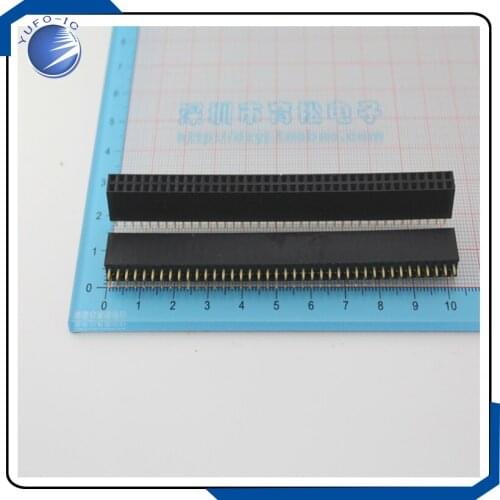 5pcs/lot 2*40p female Double row seat parent row 2*40PIN 2.54mm female pin header strip Connector
