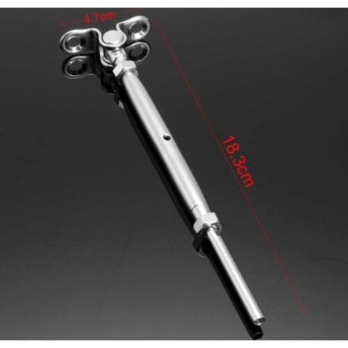 6pcs/set 1/8 inch Of Stainless Steel Deck Toggle Tensioners for T316 Cable Railing System + Screws