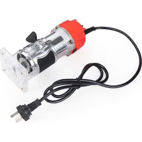 650W 220V Wood Trim Router 6.35mm Collect Electric Hand Trimmer Router Wood Carving Machine for Carpentry Woodworking Tools