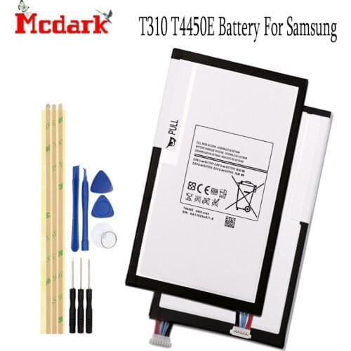 4450mAh For Samsung GALAXY Tab 3 8.0 T4450E T310 T311 T315 Tablet Battery Large Capacity Replacement Backup Batteria +Free Tools