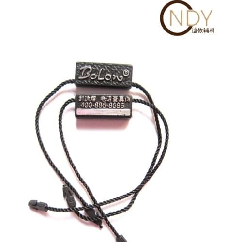 Custom Clothes Tag Rope Clothes Label Cords General Hanging Tablets Line Letter Buckle Free Design Include Dhl