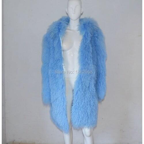 Brangdy Blue Fur Coats