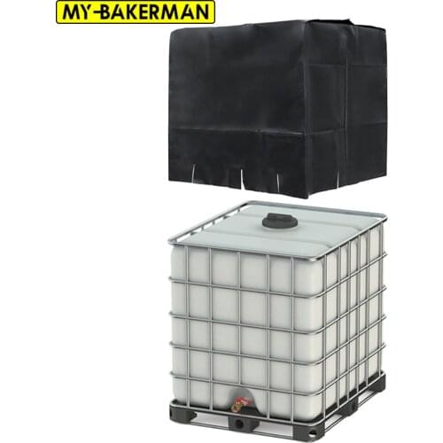 Black IBC Container Cover Dustproof Protective Cover for IBC Water Tank Pallet Garden Furniture Cover