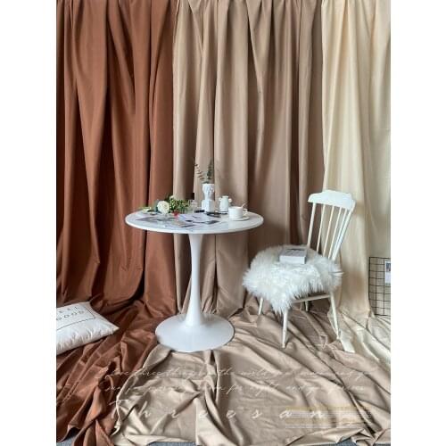 Khaki Brown Photo Background Cloth Ins Style Beige Wall Decoration Room Photography Props 1x1.5m 2x1.5m 2x3m 3x2.5m 3/4/5/6x3m