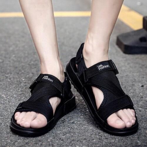 Mesh Light Mens Sandals Outdoor Gray Black EVA Slip On Soft Platform Summer Casual Sandal Shoes For Man Sandle Men Big Size 50