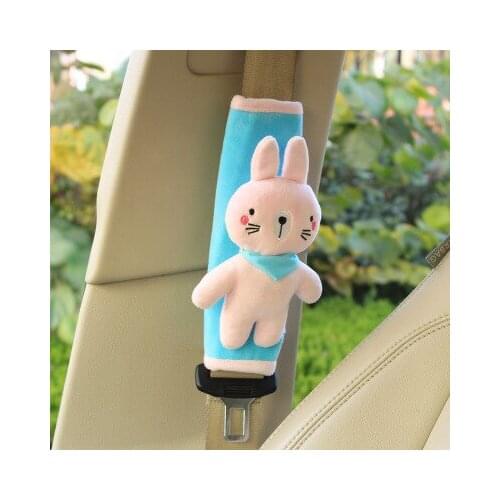 Cartoon Dolls Car Seat Belt Cover Cute Children Ladies Stuffed Plush Shoulder Pads Prevent Strangulation Four Seasons Universal