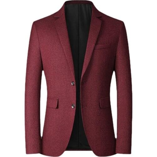 2021 Mens Business Casual blazer Youth Autumn New Slim Fit Two Button blazers