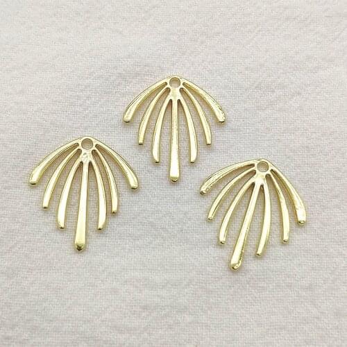 New Arrival! 20x22mm 100pcs Leaf Shape Pendants Charm For Handmade Necklace Earring DIY Parts Jewelry Findings & Components