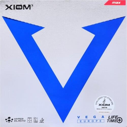 Original Xiom VEGA EUROPE Table Tennis Rubber For Backhand Hard Ping Pong Rubber Loop Fast Attack With 2.0 MAX Thickness Sponge